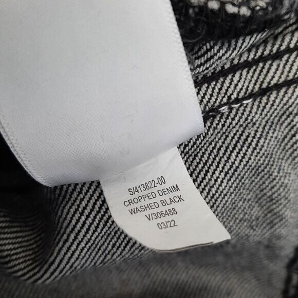 OLD NAVY | Oversized Boxy Classic Button Down Jean Jacket Black Sz XL T - Picture 14 of 14